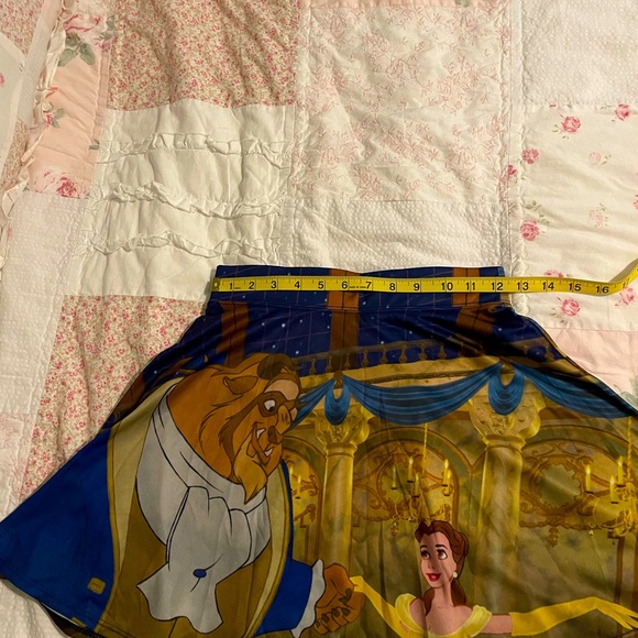 Disney Beauty And The Beast Mini Swing Stretch Skirt Graphic - Picture 3 of 5